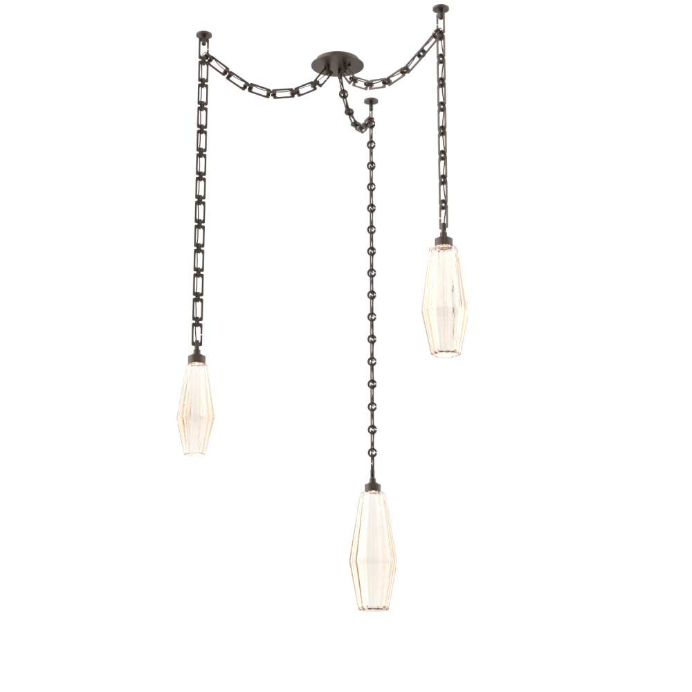 Aalto Multi Light Pendant Multi Port Canopy Flat Bronze