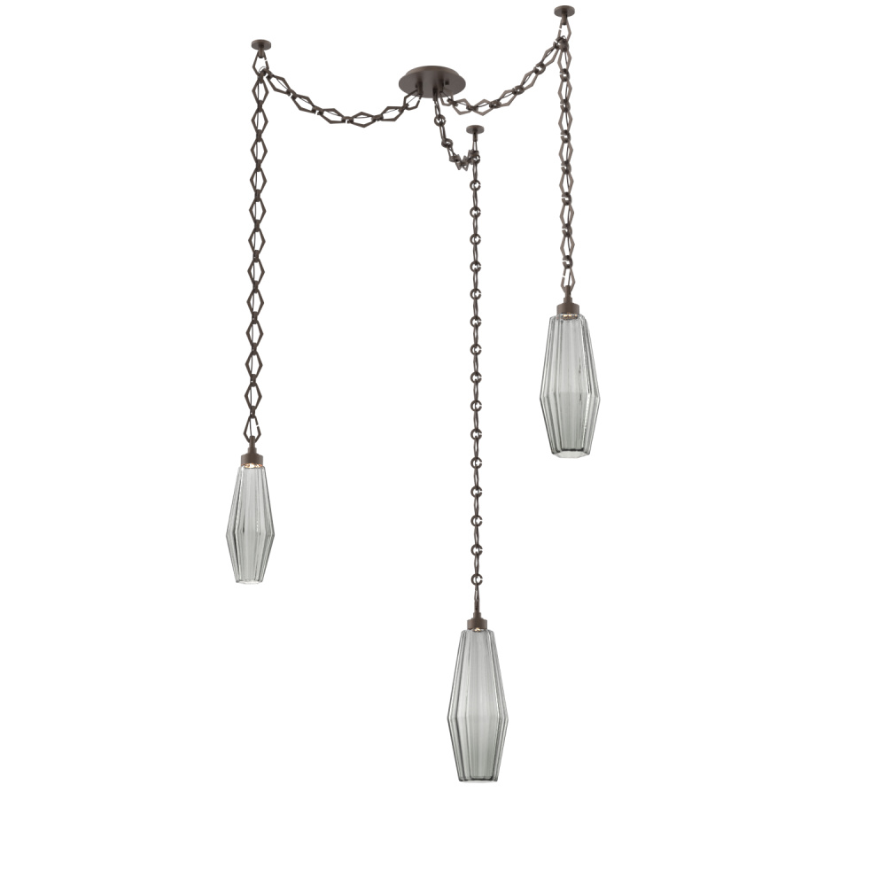 Aalto Multi Light Pendant Multi Port Canopy Flat Bronze