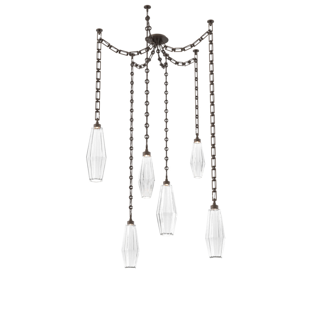 Aalto Multi Light Pendant Multi Port Canopy Flat Bronze