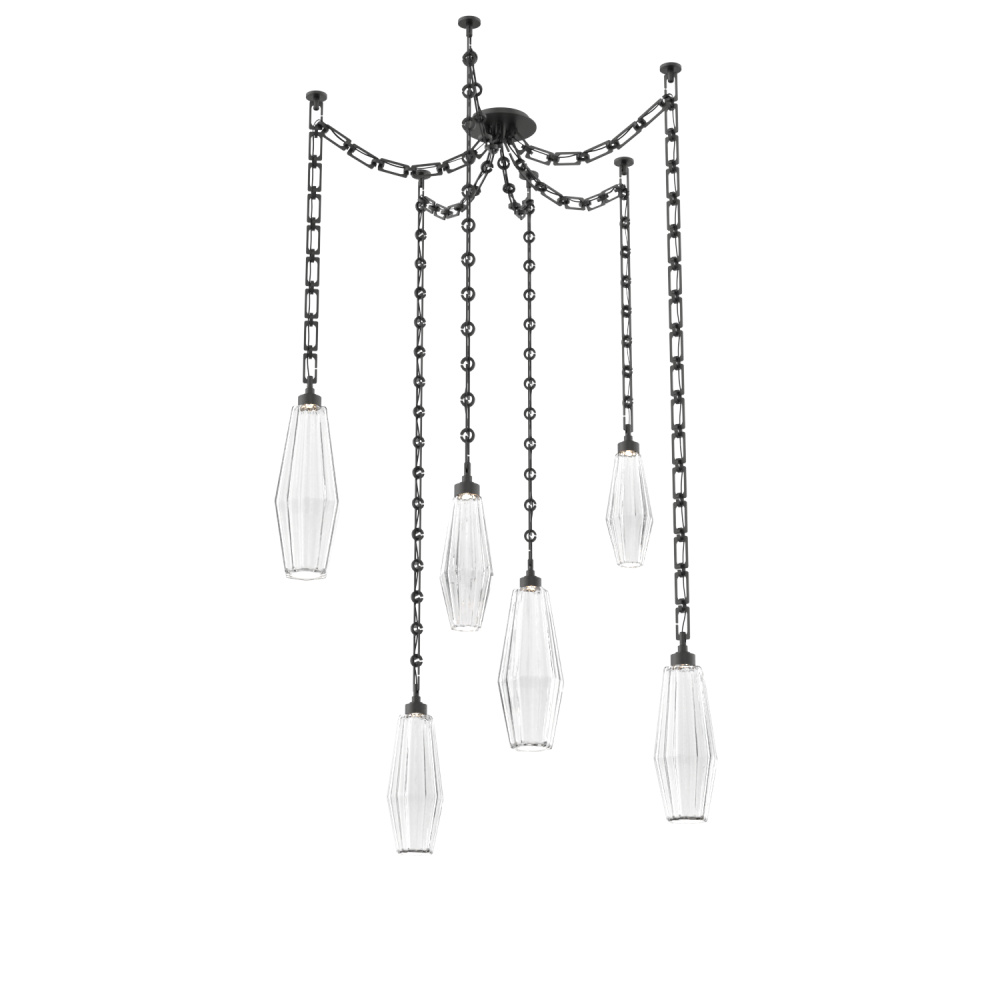 Aalto Multi Light Pendant Multi Port Canopy Matte Black