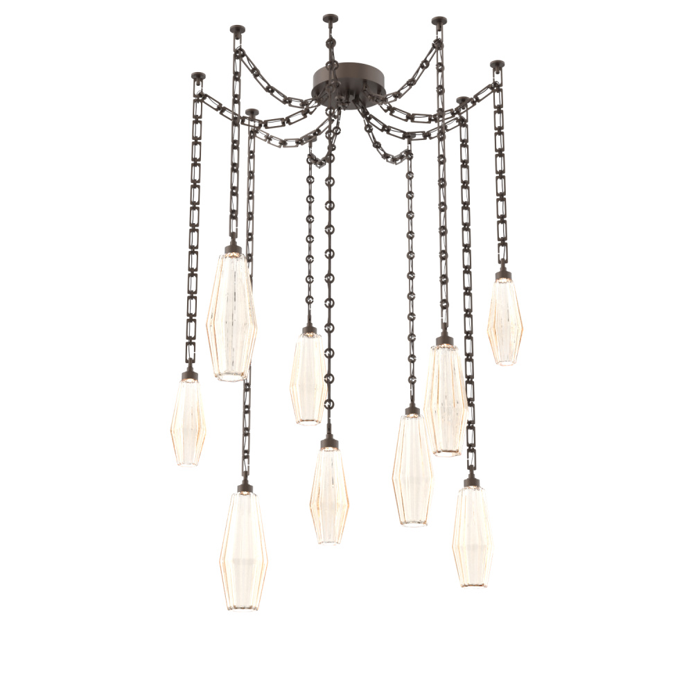 Aalto Multi Light Pendant Multi Port Canopy Flat Bronze