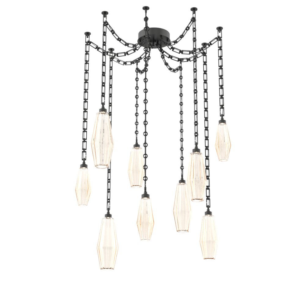 Aalto Multi Light Pendant Multi Port Canopy Matte Black