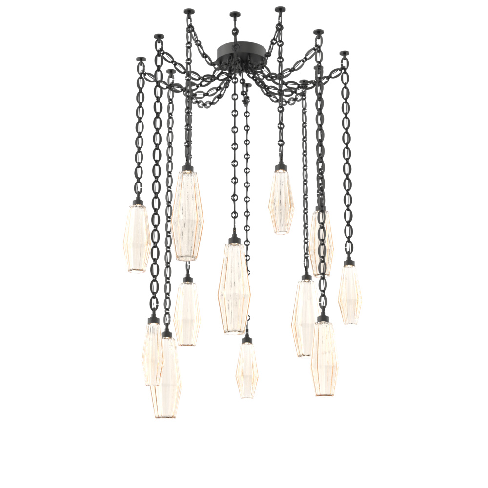 Aalto Multi Light Pendant Multi Port Canopy Matte Black