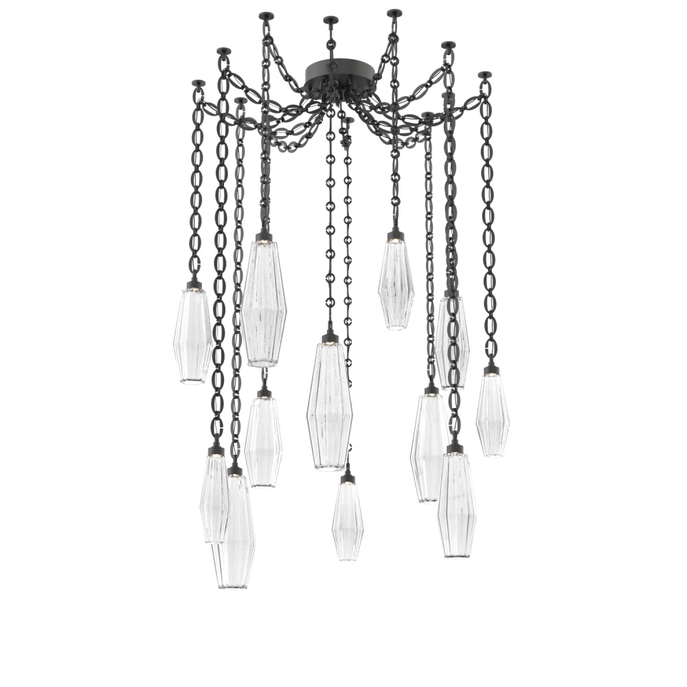 Aalto Multi Light Pendant Multi Port Canopy Matte Black