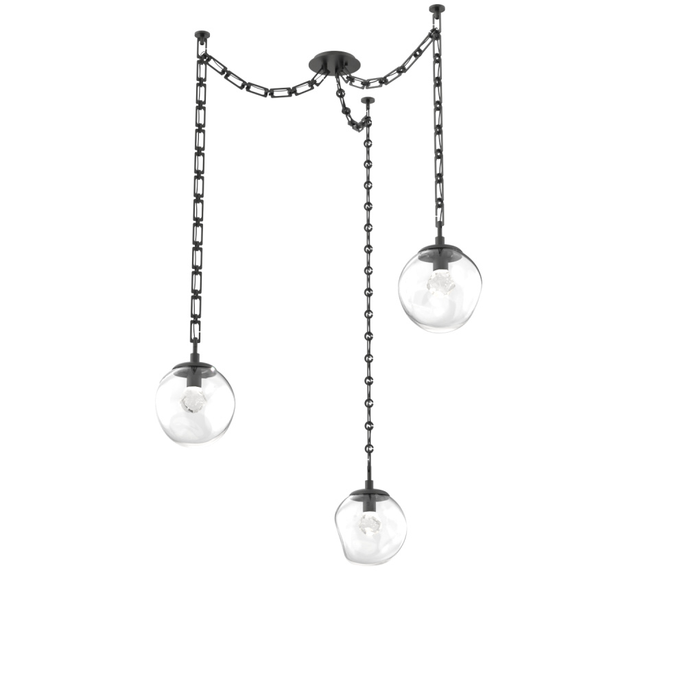 Aster Round 3pc Swag Multi-Pendant Chain (LED)