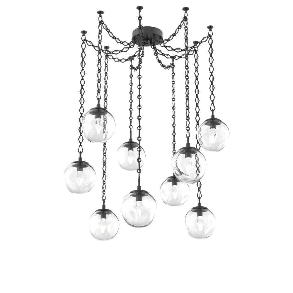Aster Round 9pc Swag Multi-Pendant Chain (LED)