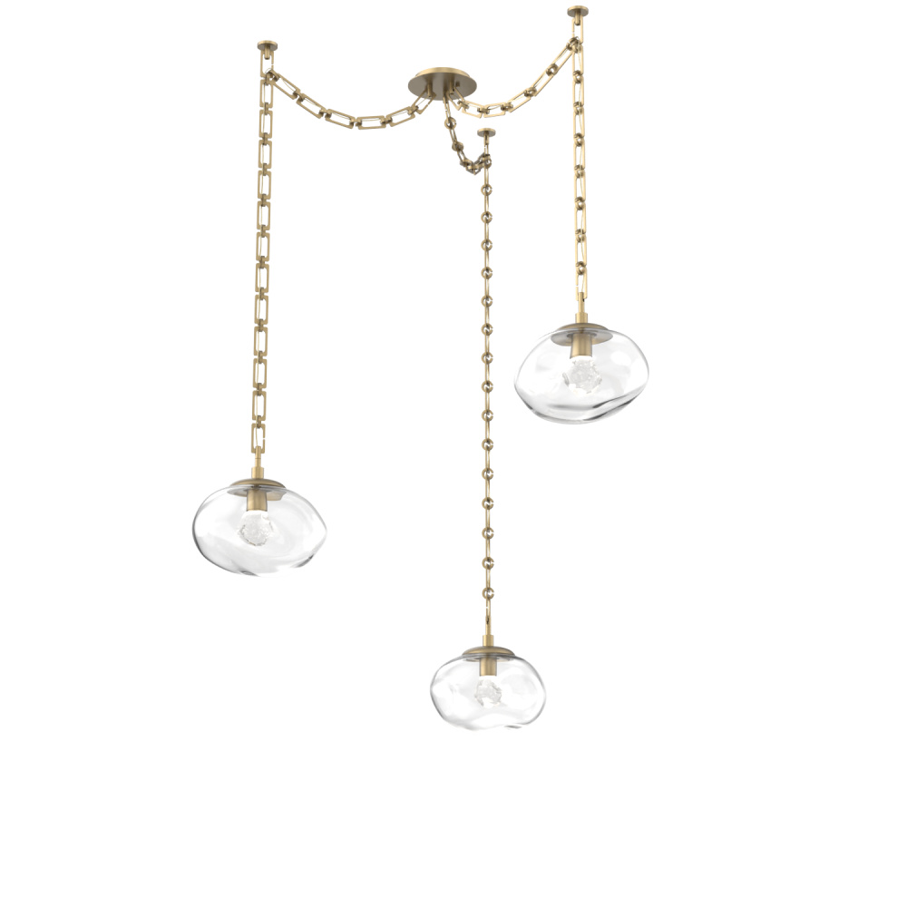 Nova LED Multi Light Pendant Gilded Brass