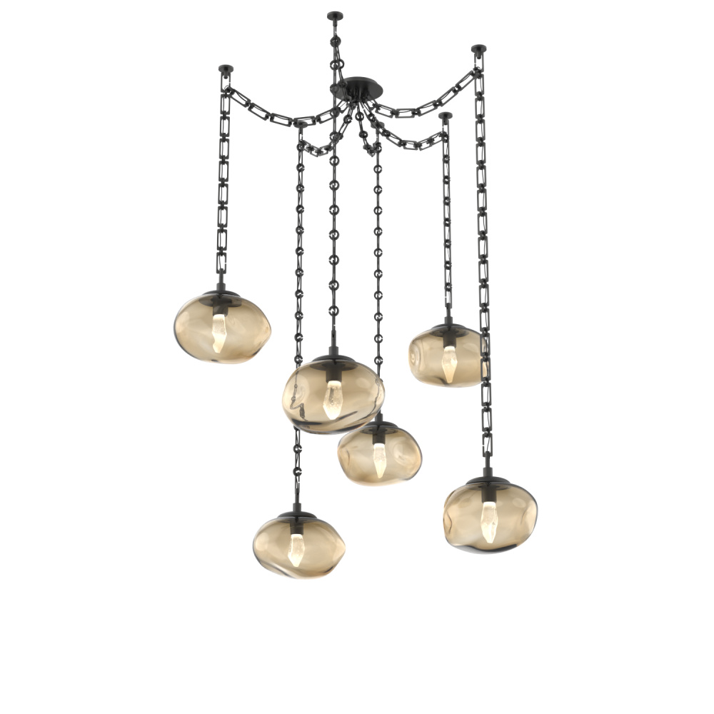 Nova LED Multi Light Pendant Matte Black