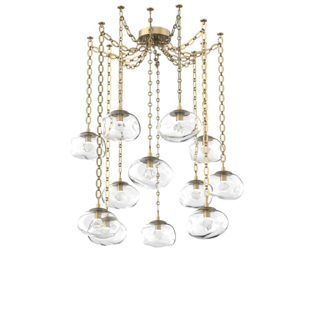 Nova LED Multi Light Pendant Gilded Brass