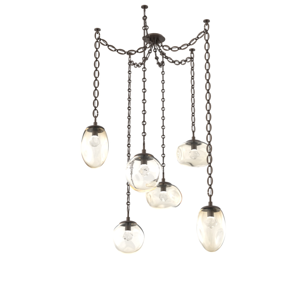 Cosmos LED Multi Light Pendant Flat Bronze