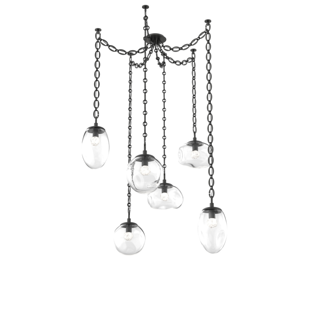 Cosmos LED Multi Light Pendant Matte Black