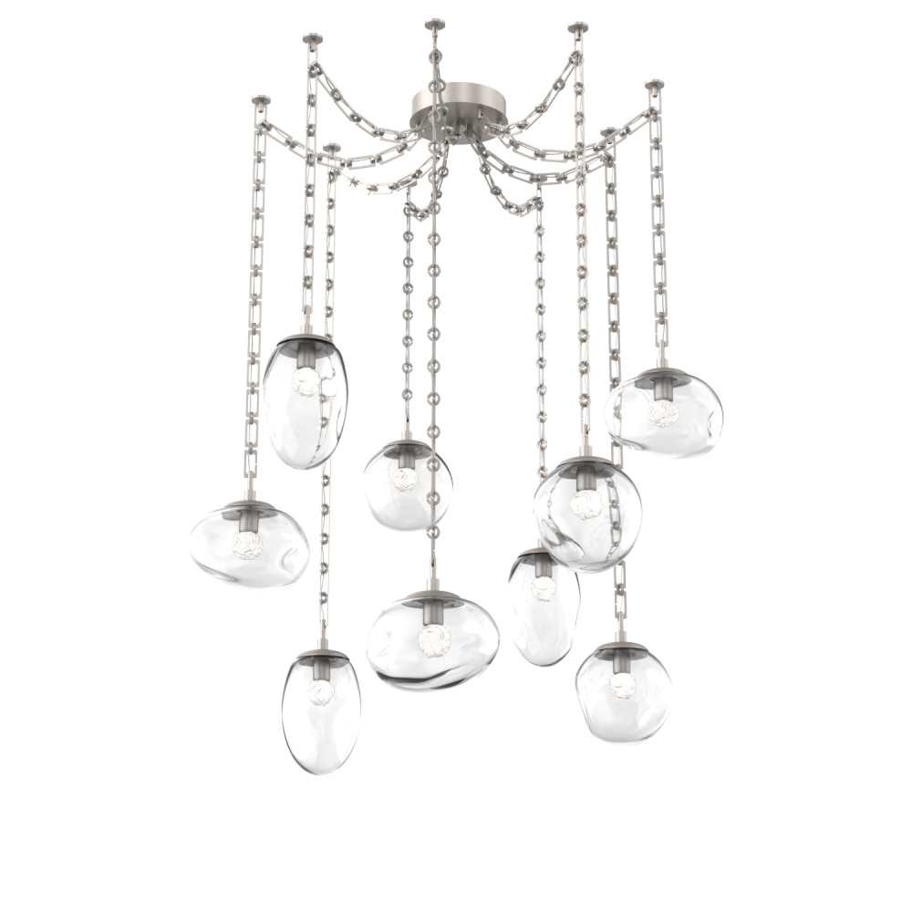 Cosmos LED Multi Light Pendant Beige Silver