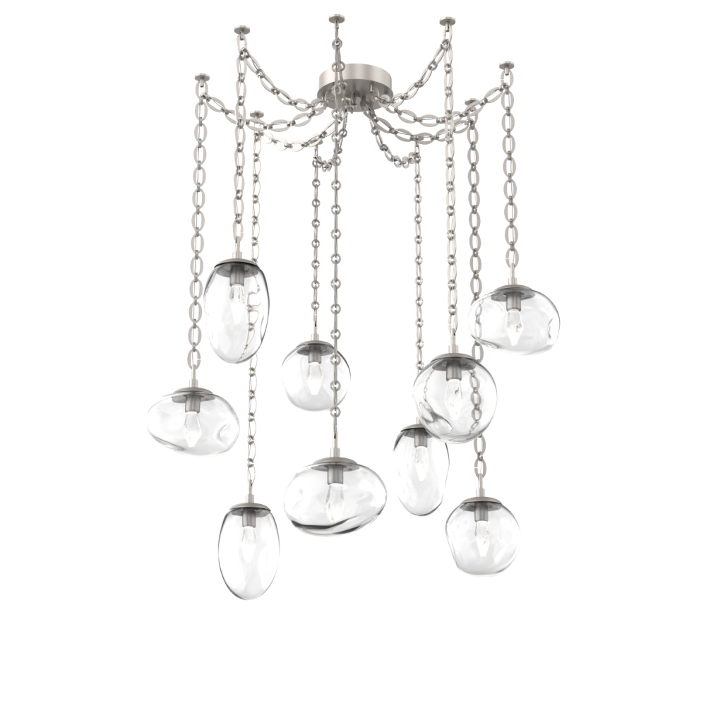 Cosmos LED Multi Light Pendant Beige Silver