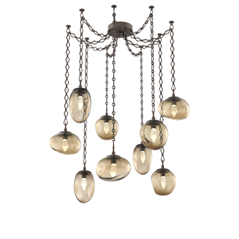 Cosmos LED Multi Light Pendant Flat Bronze