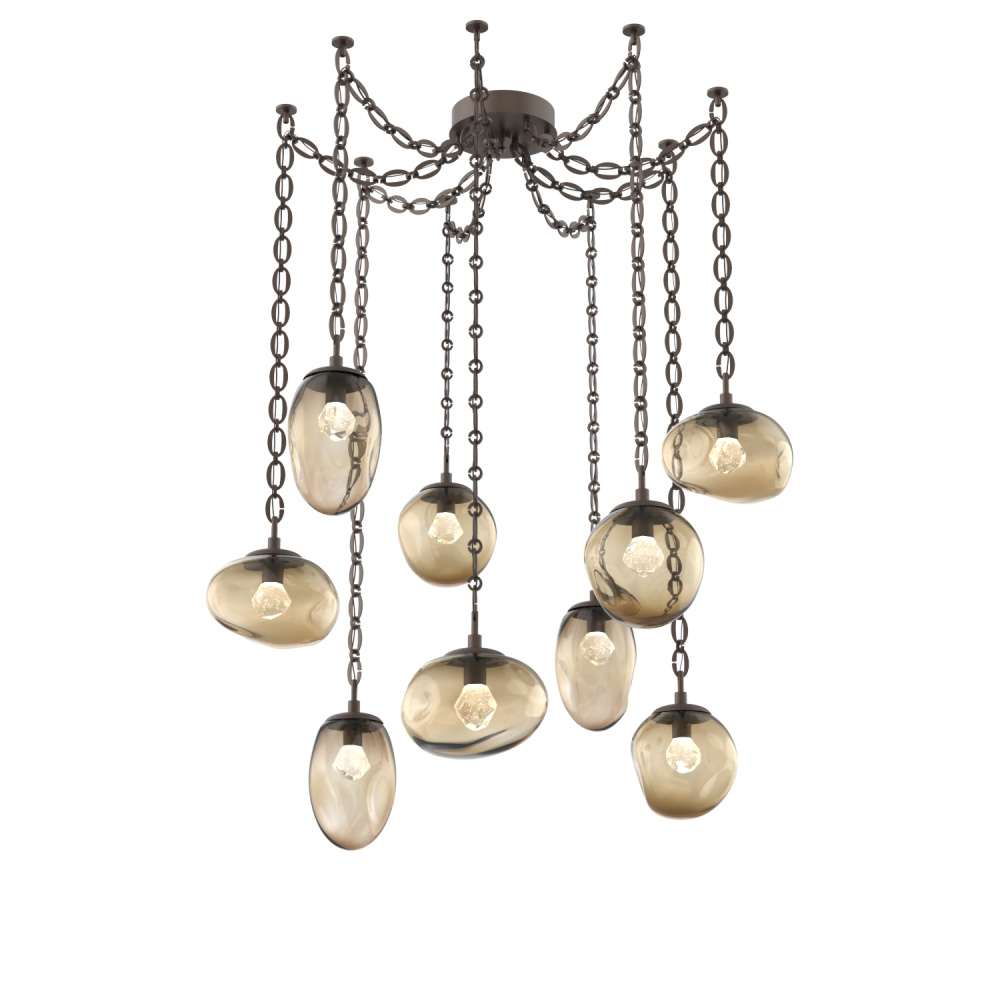 Cosmos LED Multi Light Pendant Flat Bronze