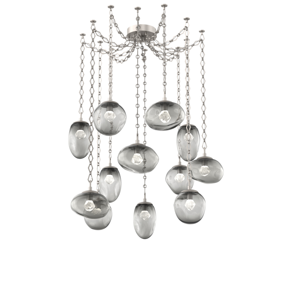 Cosmos LED Multi Light Pendant Beige Silver