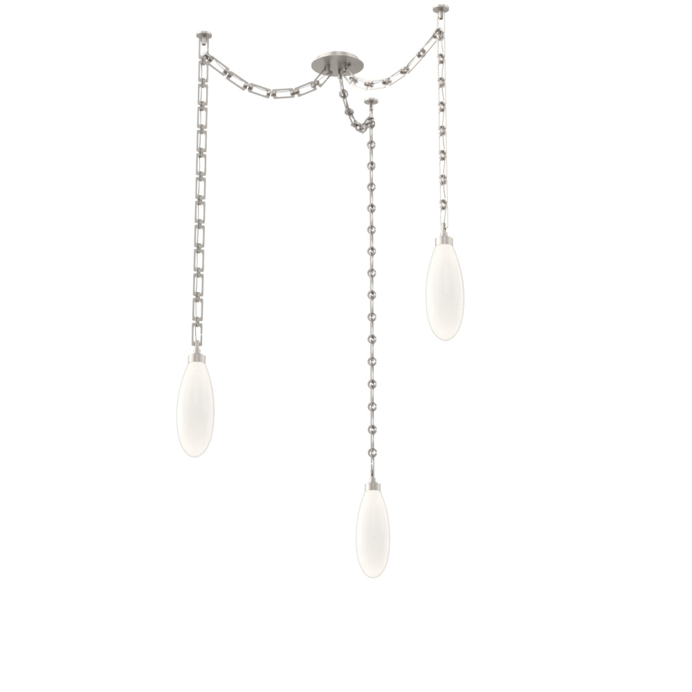 Fiori Multi Light Pendant Beige Silver