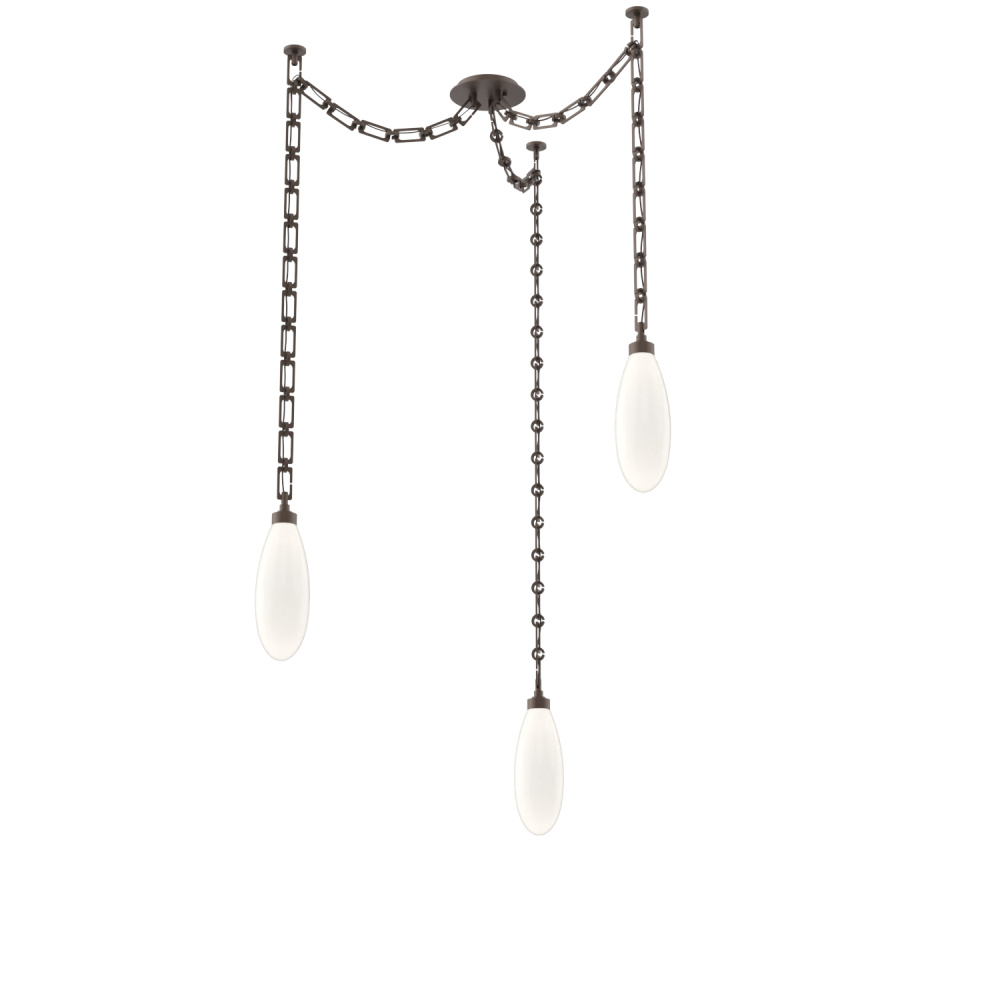 Fiori Multi Light Pendant Flat Bronze