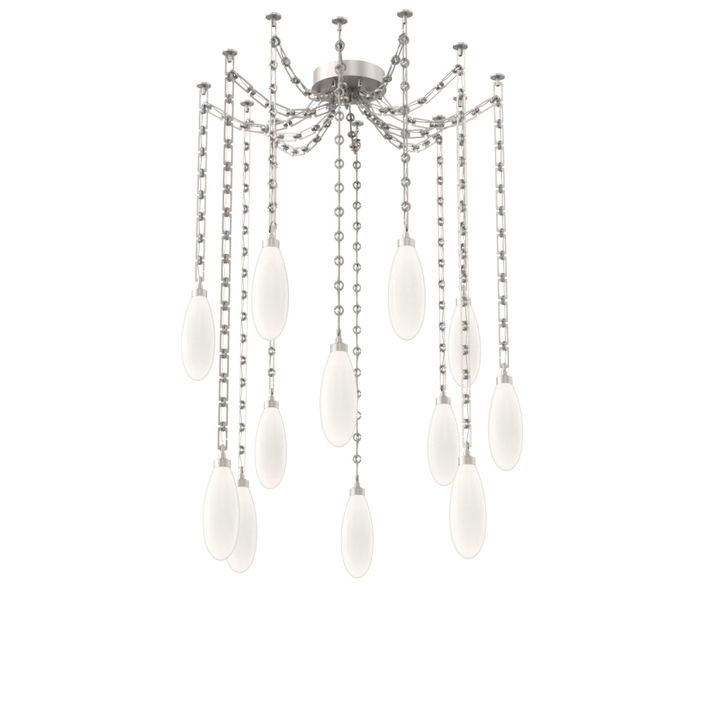 Fiori Multi Light Pendant Beige Silver