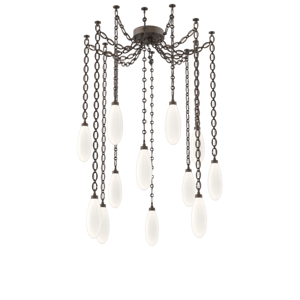 Fiori Multi Light Pendant Flat Bronze