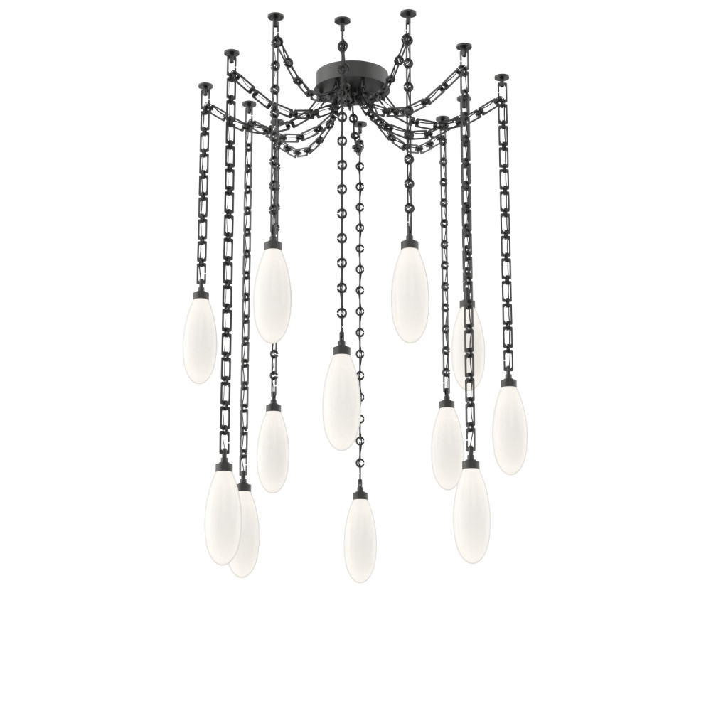 Fiori Multi Light Pendant Matte Black