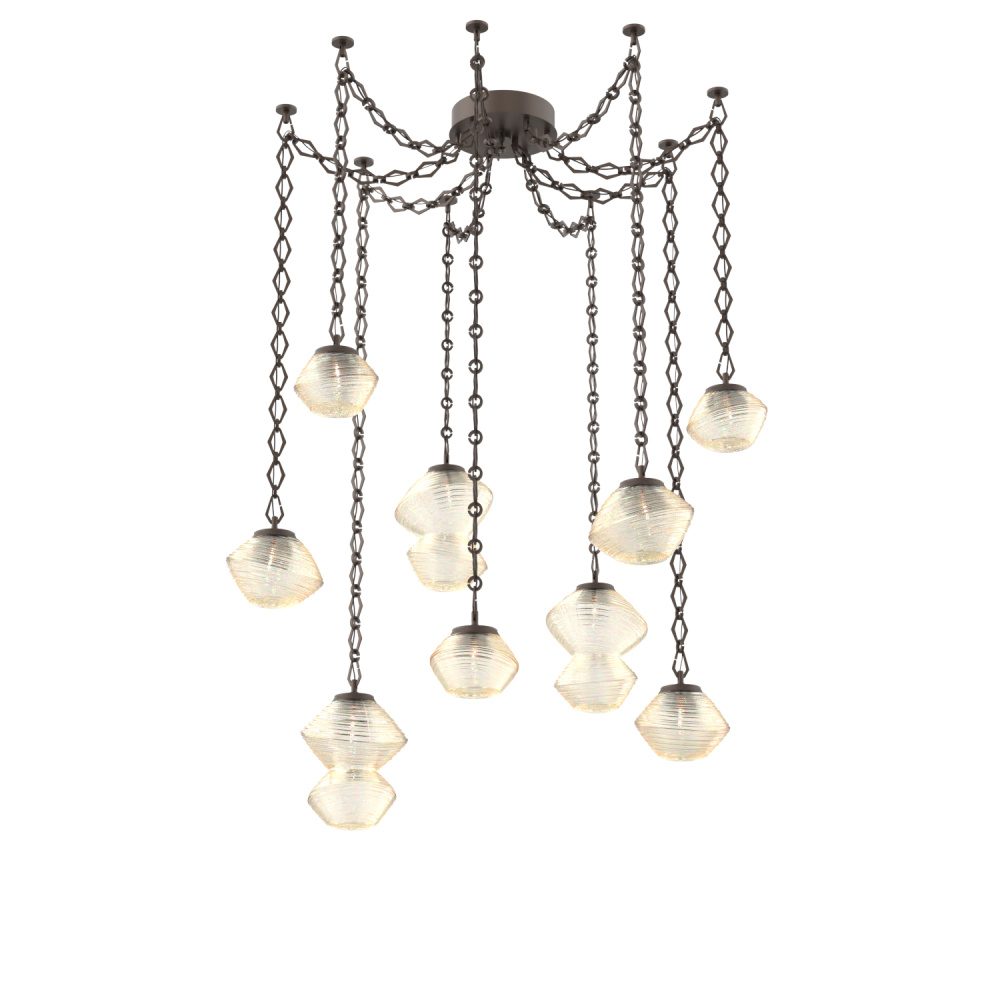 Mesa Multi Light Pendant Flat Bronze