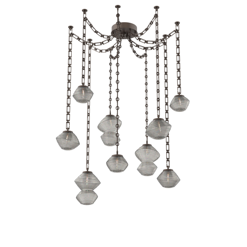 Mesa Multi Light Pendant Flat Bronze