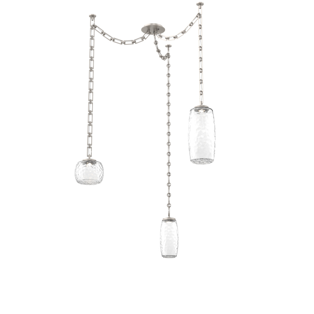 Vessel Multi Light Pendant Beige Silver