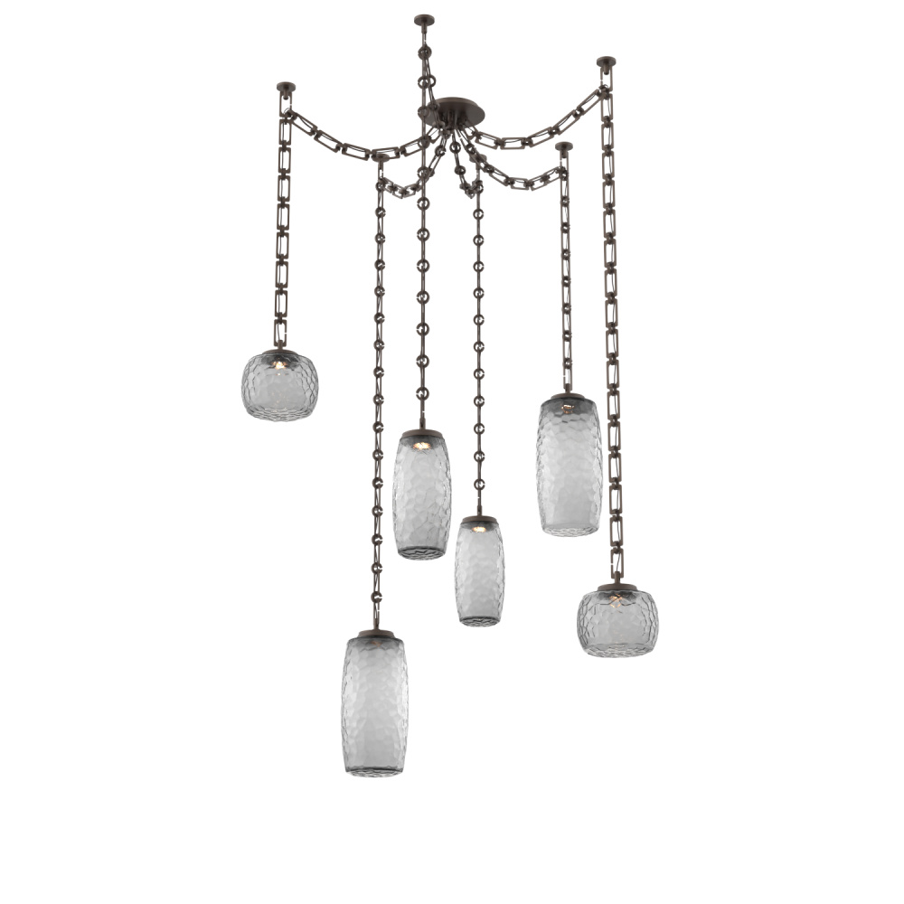 Vessel Multi Light Pendant Flat Bronze