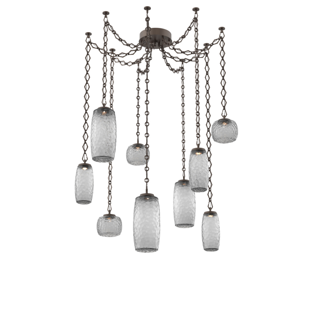 Vessel Multi Light Pendant Flat Bronze