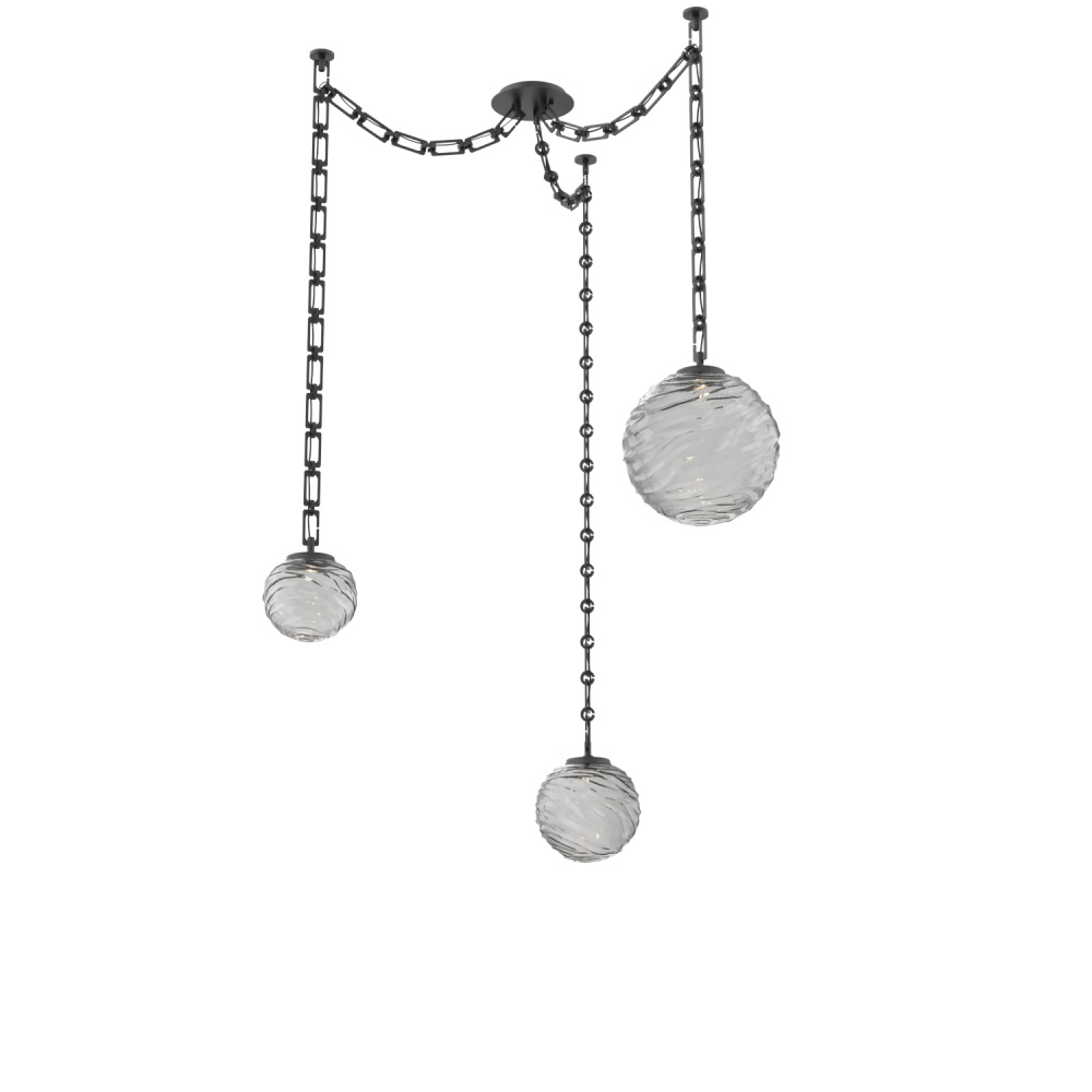 Gaia Multi Light Pendant Matte Black