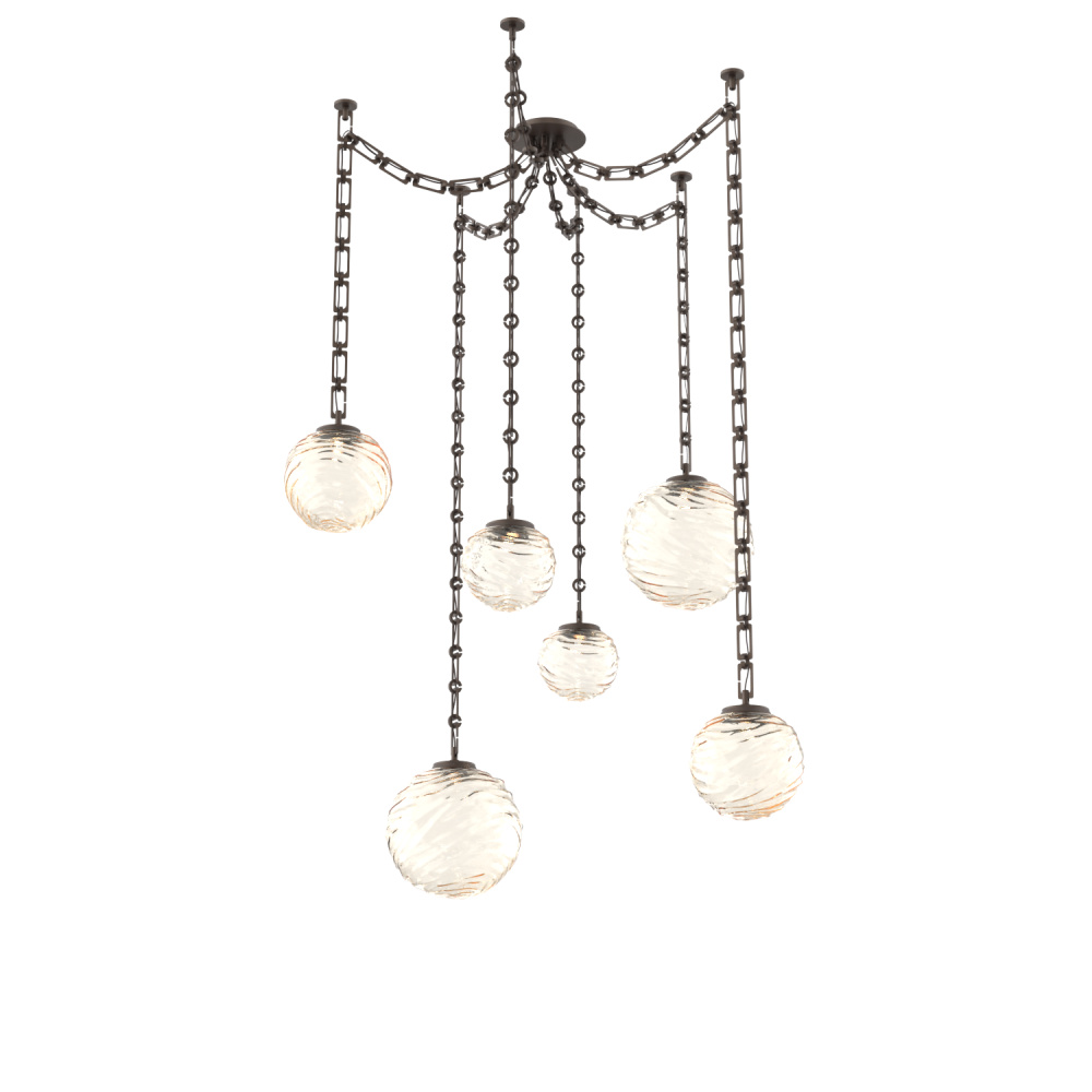Gaia Multi Light Pendant Flat Bronze