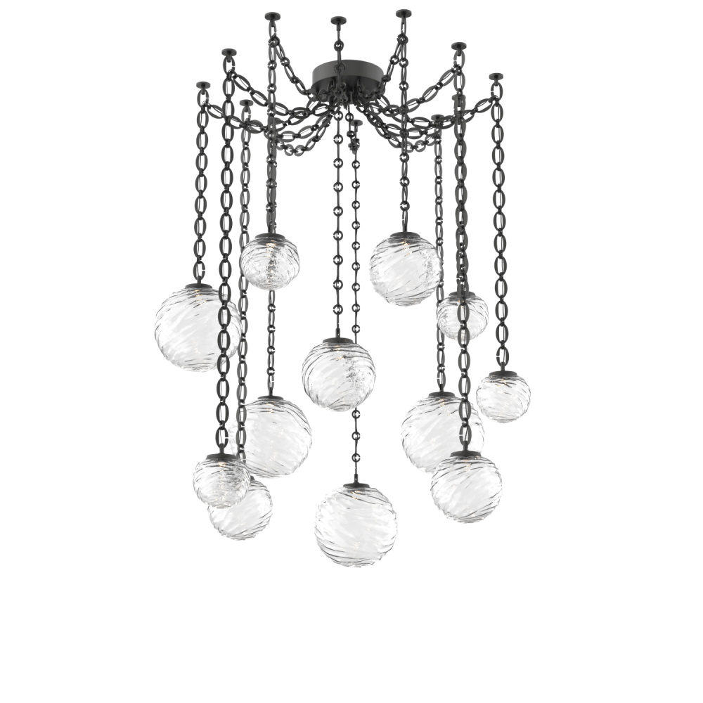 Gaia Multi Light Pendant Matte Black