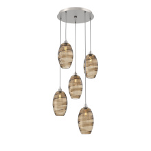 Hammerton CHB0035-05-BS-OB-C01-E2 - Ellisse Round 5pc Multi-Pendant