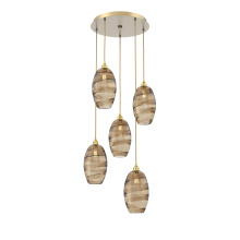 Hammerton CHB0035-05-GB-OB-C01-E2 - Ellisse Round 5pc Multi-Pendant