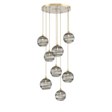 Hammerton CHB0047-08-GB-OS-C01-E2 - Terra Round 8pc Multi-Pendant