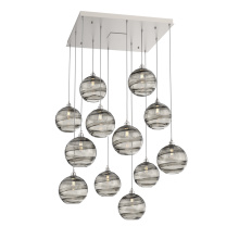 Hammerton CHB0047-12-BS-OS-C01-E2 - Terra Square 12pc Multi-Pendant