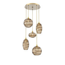 Hammerton CHB0048-05-GB-OB-C01-E2 - Misto Round 5pc Multi-Pendant