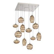 Hammerton CHB0048-12-BS-OB-C01-E2 - Misto Square 12pc Multi-Pendant
