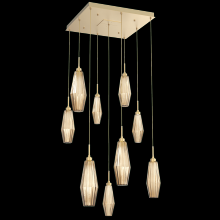 Hammerton CHB0049-09-GB-RB-C01-L1 - Aalto Square 9pc Multi-Pendant
