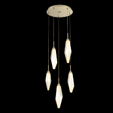 Hammerton CHB0050-05-GB-CA-C01-L1 - Rock Crystal Round 5pc Multi-Pendant