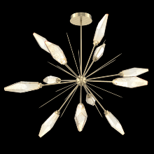 Hammerton CHB0050-0B-HB-CA-001-L1 - Rock Crystal Starburst-0B-Heritage Brass