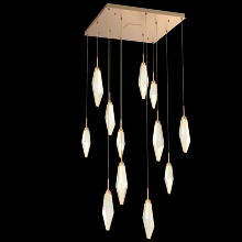 Hammerton CHB0050-12-NB-CA-C01-L1 - Rock Crystal Square 12pc Multi-Pendant