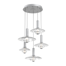 Hammerton CHB0098-05-CS-CG-C01-L3 - Cirrus Round 5pc Multi-Pendant