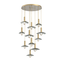 Hammerton CHB0098-11-GB-SG-C01-L3 - Cirrus Round 11pc Multi-Pendant
