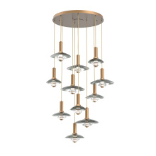 Hammerton CHB0098-11-NB-SG-C01-L3 - Cirrus Round 11pc Multi-Pendant