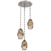 Hammerton CNB0035-03-BS-OB-CH3-E2 - Ellisse Round 3pc Multi-Pendant with Chain