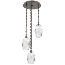 Hammerton CNB0035-03-FB-OC-CH2-E2 - Ellisse Round 3pc Multi-Pendant with Chain
