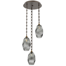 Hammerton CNB0035-03-FB-OS-CH3-E2 - Ellisse Round 3pc Multi-Pendant with Chain