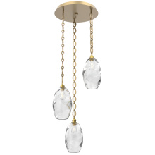 Hammerton CNB0035-03-GB-OC-CH2-E2 - Ellisse Round 3pc Multi-Pendant with Chain